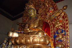 22 Rongbuk Monastery Padmasambhava Guru Rinpoche Statue In Side Chapel.jpg